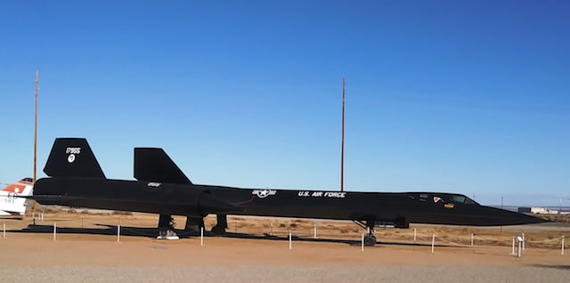 SR-71 Blackbird, S/N 61-7955, Air Force Flight Test Center Museum, Edwards Air Force Base, California